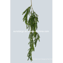 Plastic PE Spruce Fir Hanging Artificial Plant for Christmas Decoration (33611)